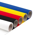 Hotmark Startpakke - Oeko-Tex Certificeret Strygefolie i Sort, Hvid, Rød, Blå, Gul 50cm x 5m Hotmark Startpakke - Sort, Hvid, Rød, Blå, Gul 50cm * 5m